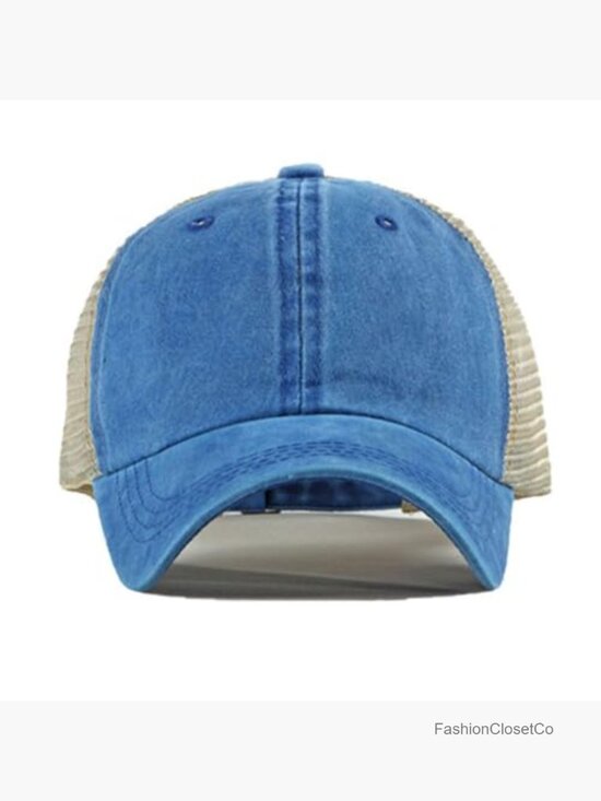 Vintage Washed Trucker Hat Distressed Adjustable Mesh Baseball Cap for Outdoor